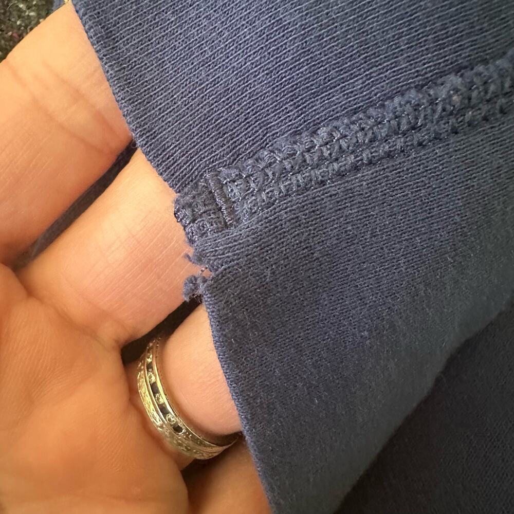 Hanna Andersson Navy Rainbow Sweatpants Jogger Reversible Pockets Harem 120 6-7 - Picture 8 of 9